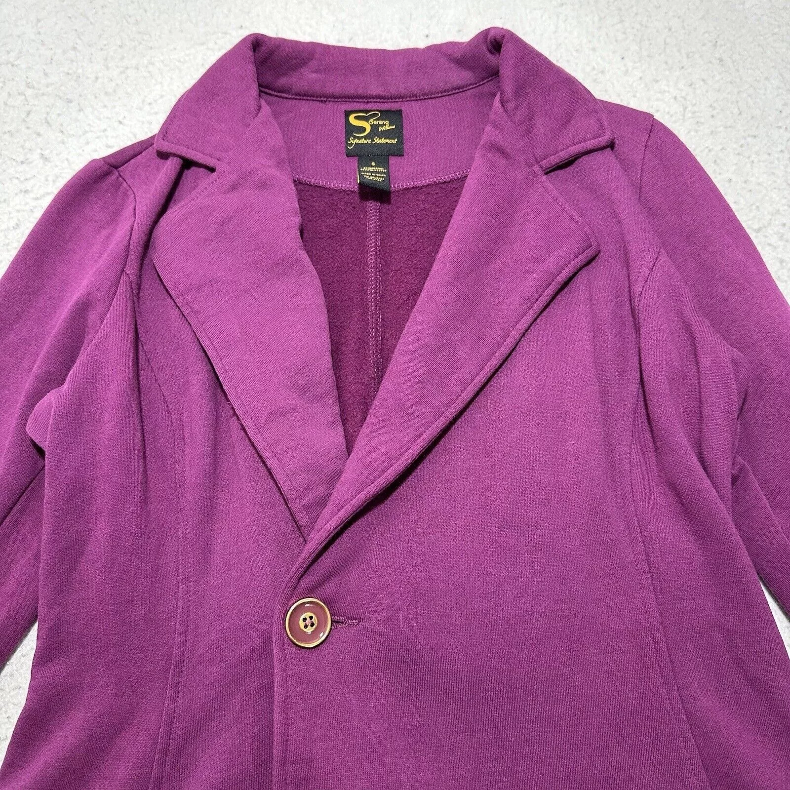 Other Jackets Other Serena Williams Small Sweatshirt Jacket Coatigan Purple