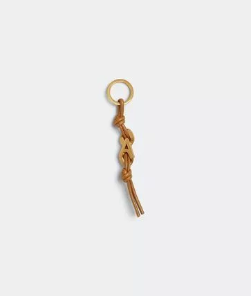 Bottega Veneta Rings Bottega Veneta o1n1vont0624 Size: OS / Alphabet Keyring in Gold/Brown Multi