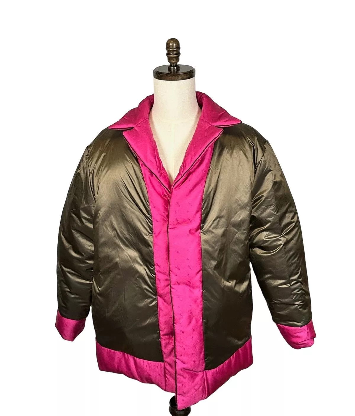 Fendi Heavy Coats FENDI DOWN JACKET IN RASPBERRY Pink
