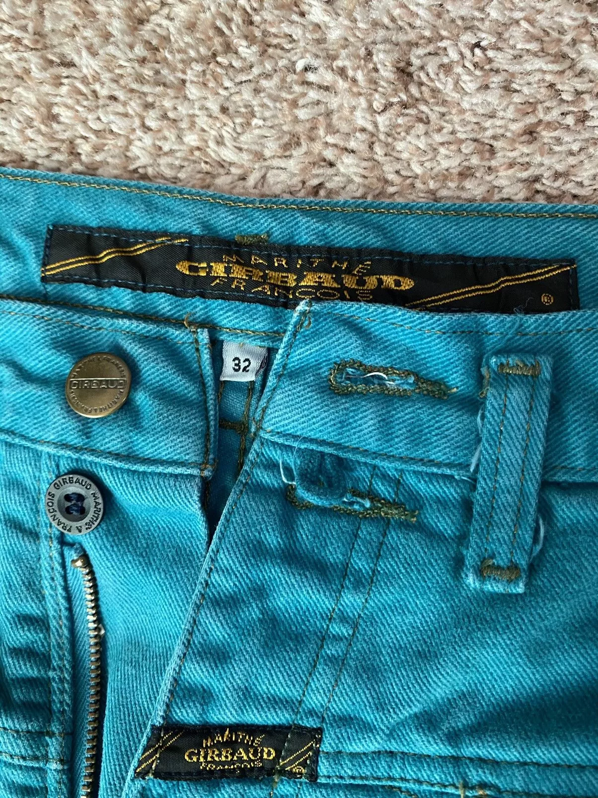 Marithe + Francois Girbaud Shorts Marithe + Francois Girbaud Girbaud Denim Shorts 1990s Blue