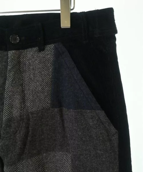 Comme des Garcons SHIRT Cropped Pants Patchwork Chino Cotton Black