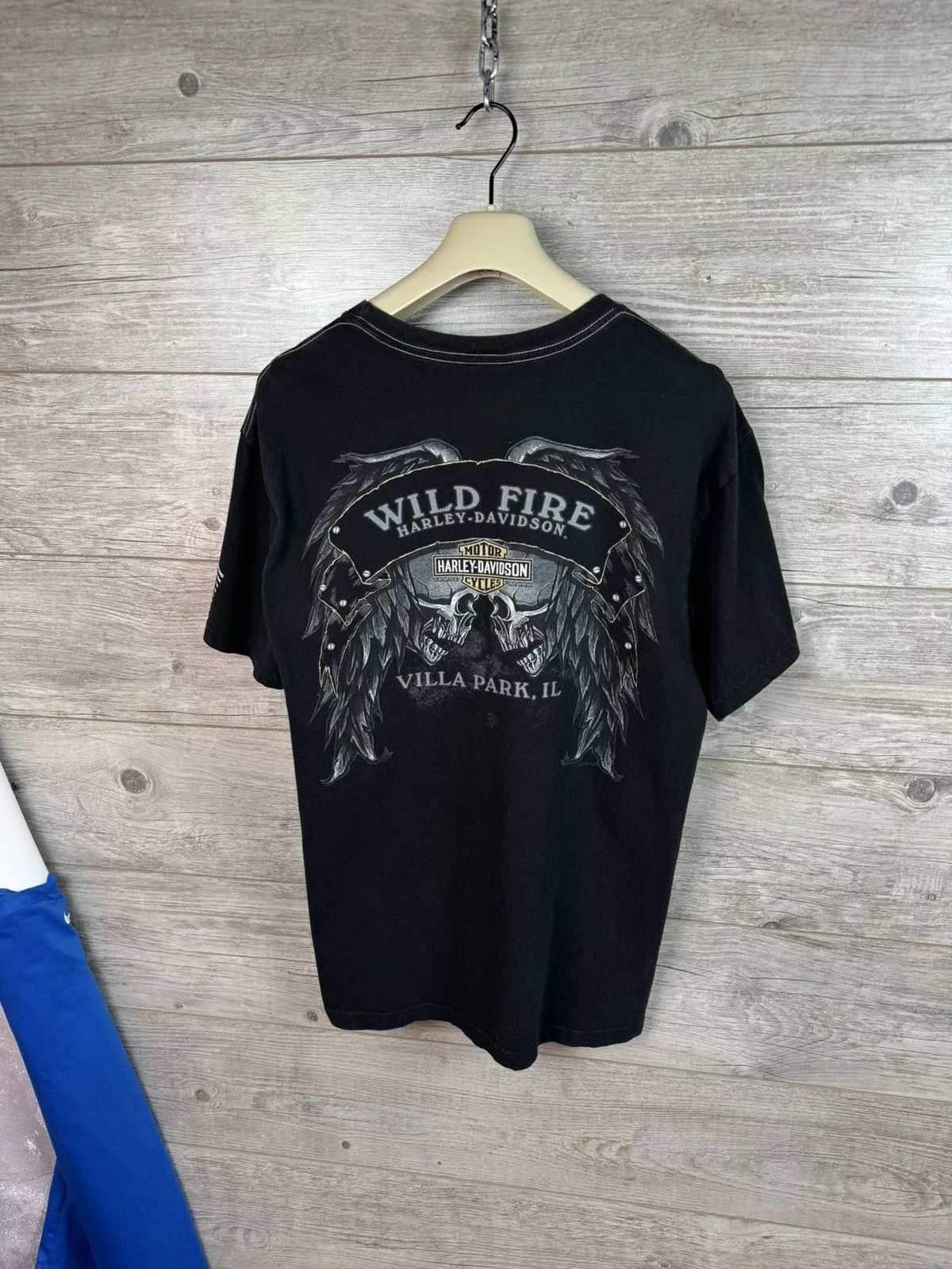 Harley Davidson Jerseys Harley Davidson × Vintage HARLEY DAVIDSON WILD FIRE VILLA PARK SIZE XL Black Streetwear