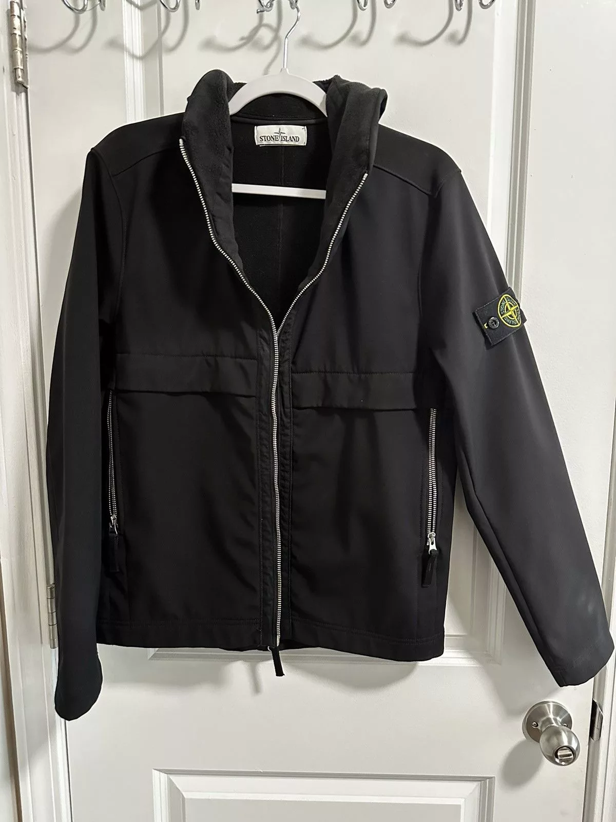 Stone Island Parkas 2 Items | Stone Island Coat + Soft Shell Jacket Black