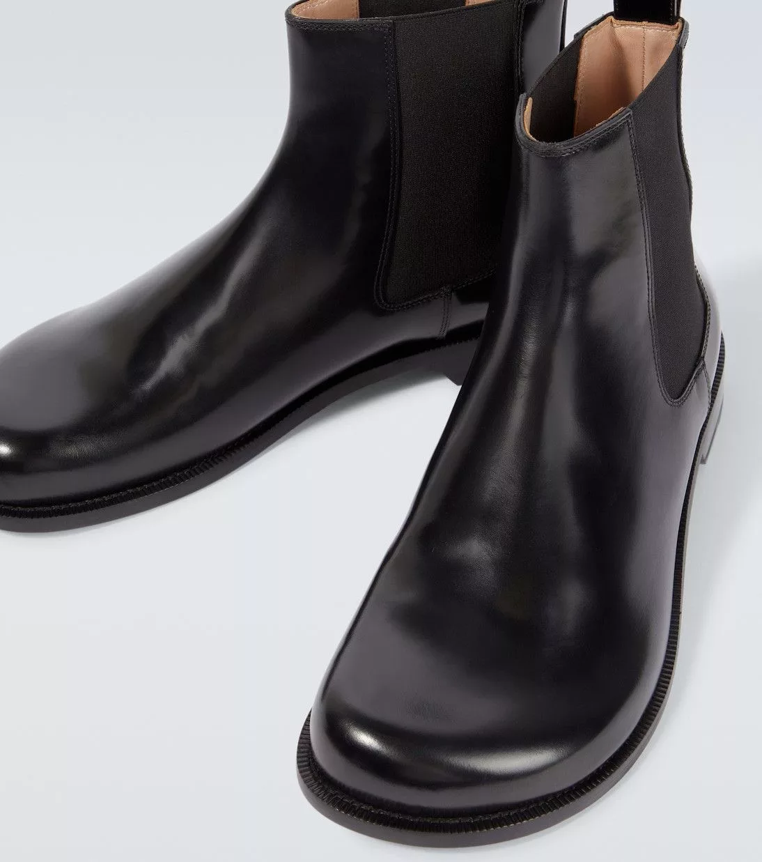 Loewe Boots Loewe Campo Leather Chelsea Boots Black
