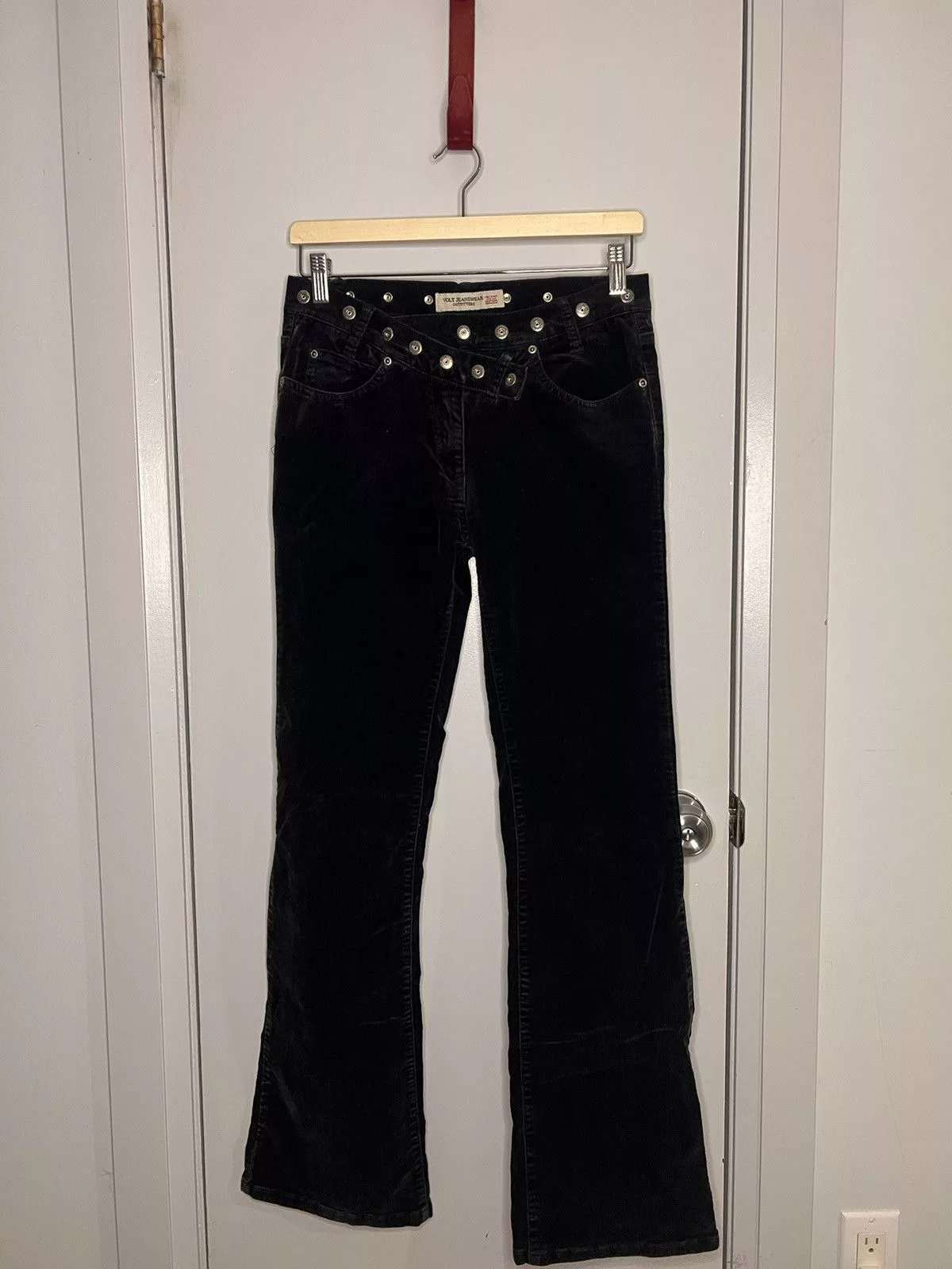 Vintage Pants Vintage bell-bottom corduroy jeans. Black