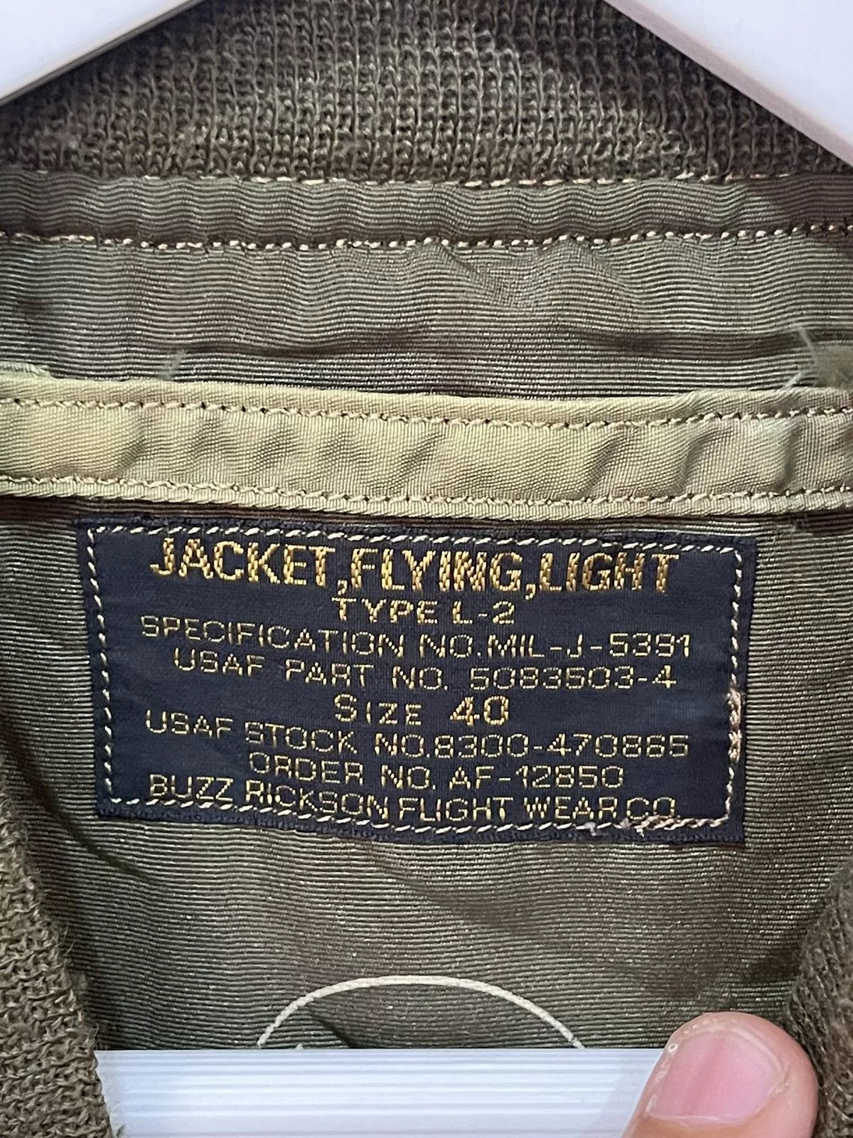 Buzz Rickson's Bombers Buzz Rickson's × Toyo Enterprises × Vintage Vtg. Buzz Rickson Type L-2 Flight USAF Crown Zipper Jacket Green