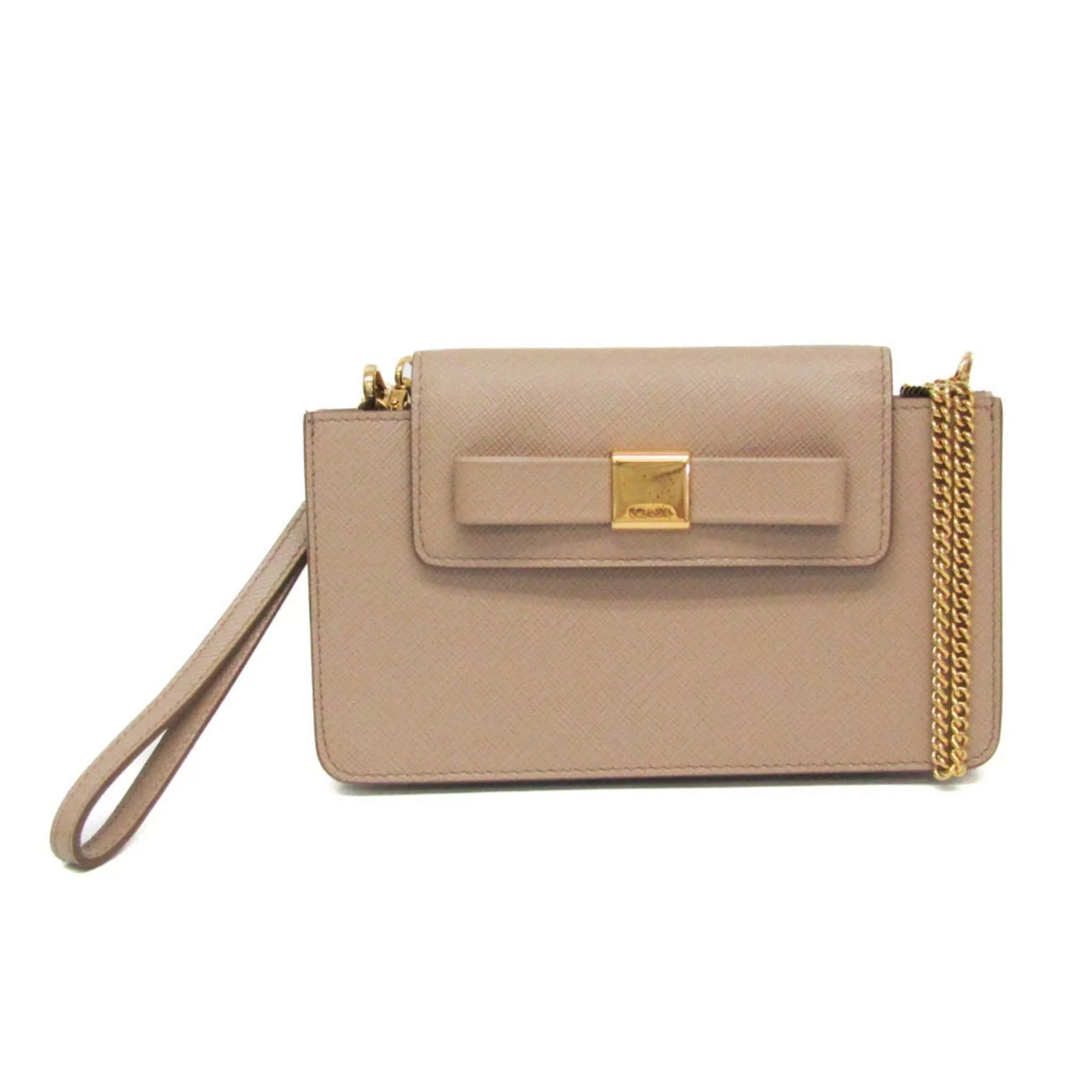 Prada Other Prada Saffiano Fiocco martphone Case 1ZH034 Women's Saffiano Shoulder Bag Beige