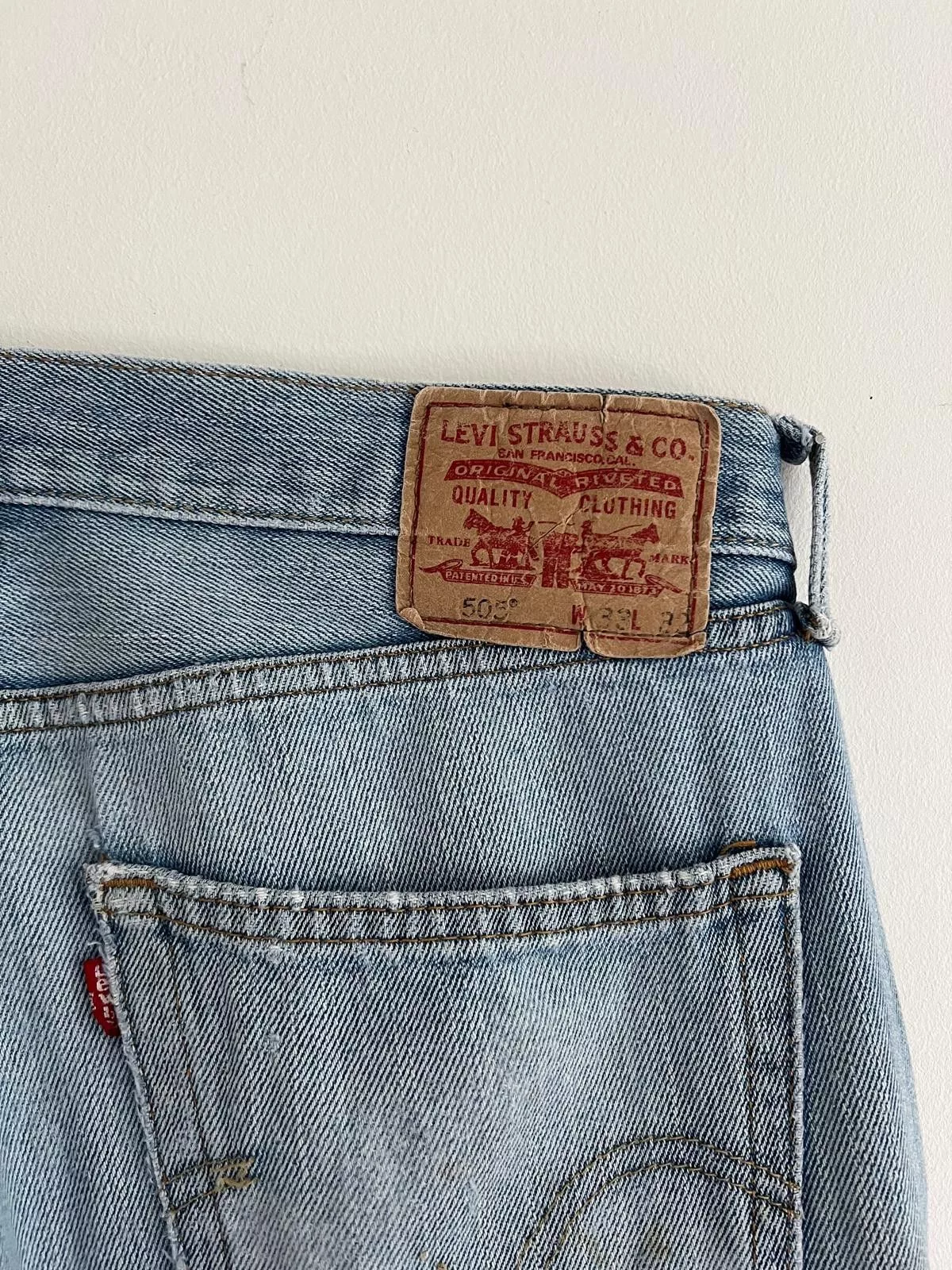 Levi's Denim Levi's Distressed Levis 505 Blue