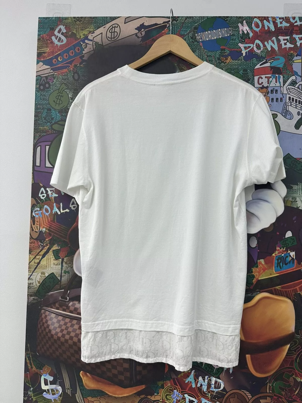 Dior Short Sleeve T Shirts Dior White Frilly T Shirt