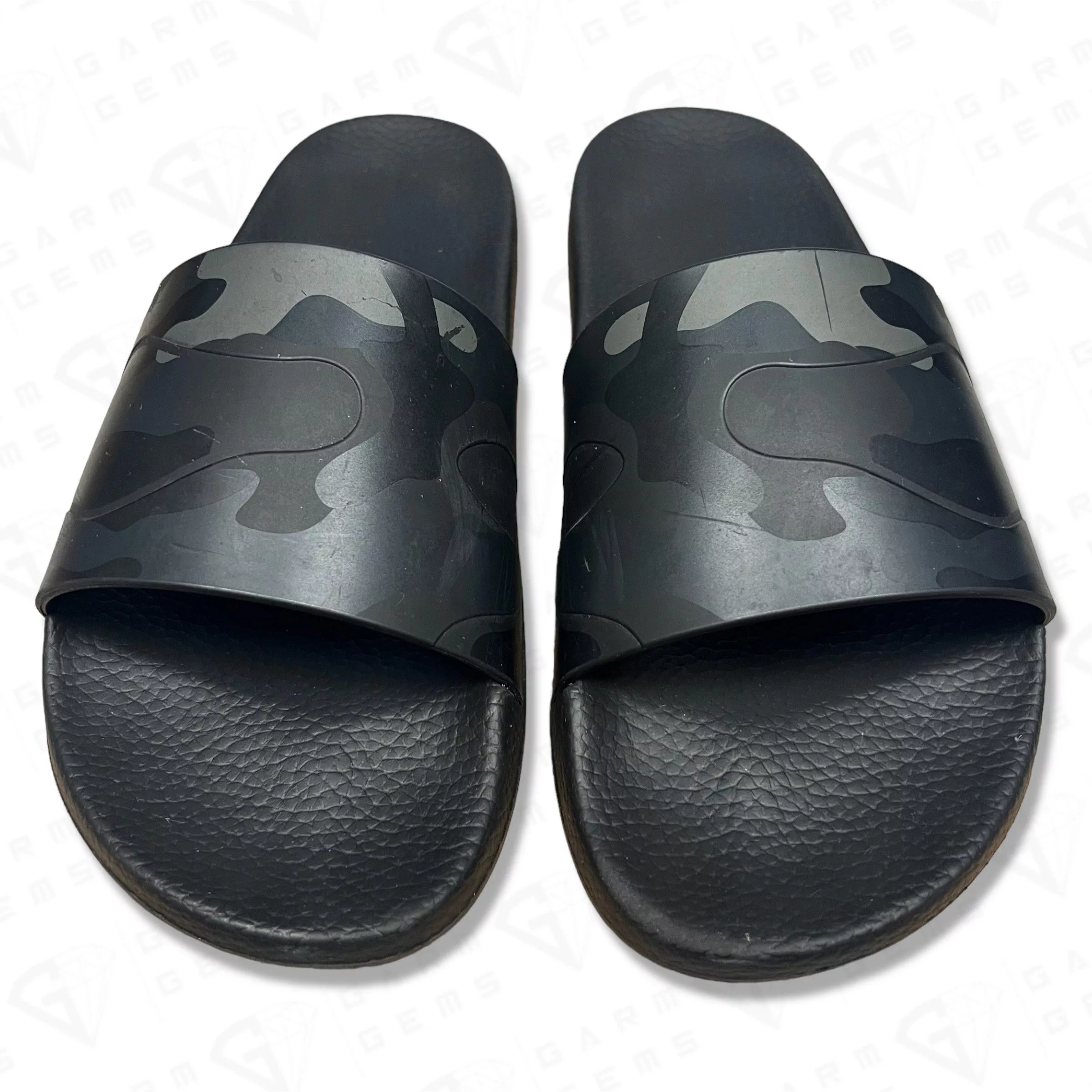 Valentino Slip Ons Valentino Camo Sliders Black