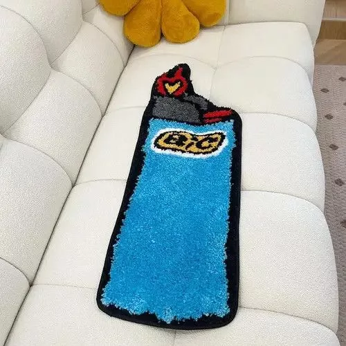 Handmade Miscellaneous Handmade Blue Lighter Art Rug Multi