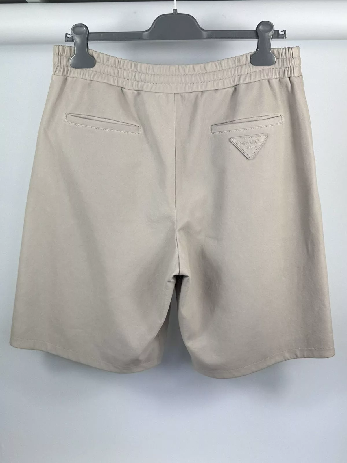 Prada Shorts PRADA LEATHER SHORTS White