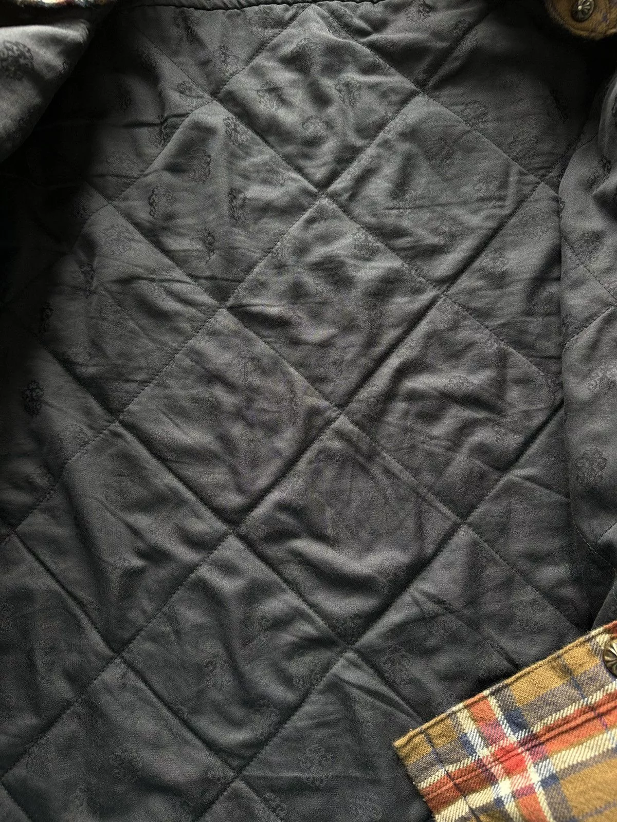 Chrome Hearts Shirts Button Ups Chrome Hearts Flannel Brown