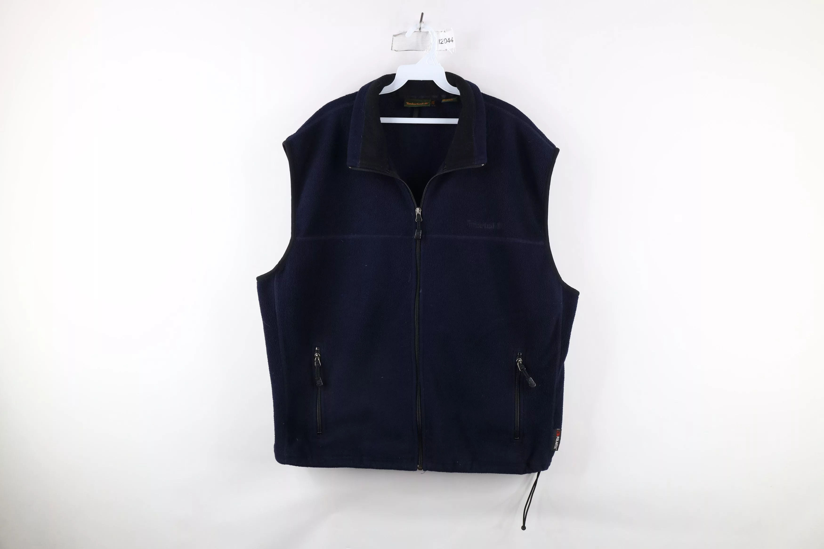 Timberland Light Jackets Timberland × Vintage Vintage 90s Timberland Spell Out Polartec Fleece Vest Jacket Blue
