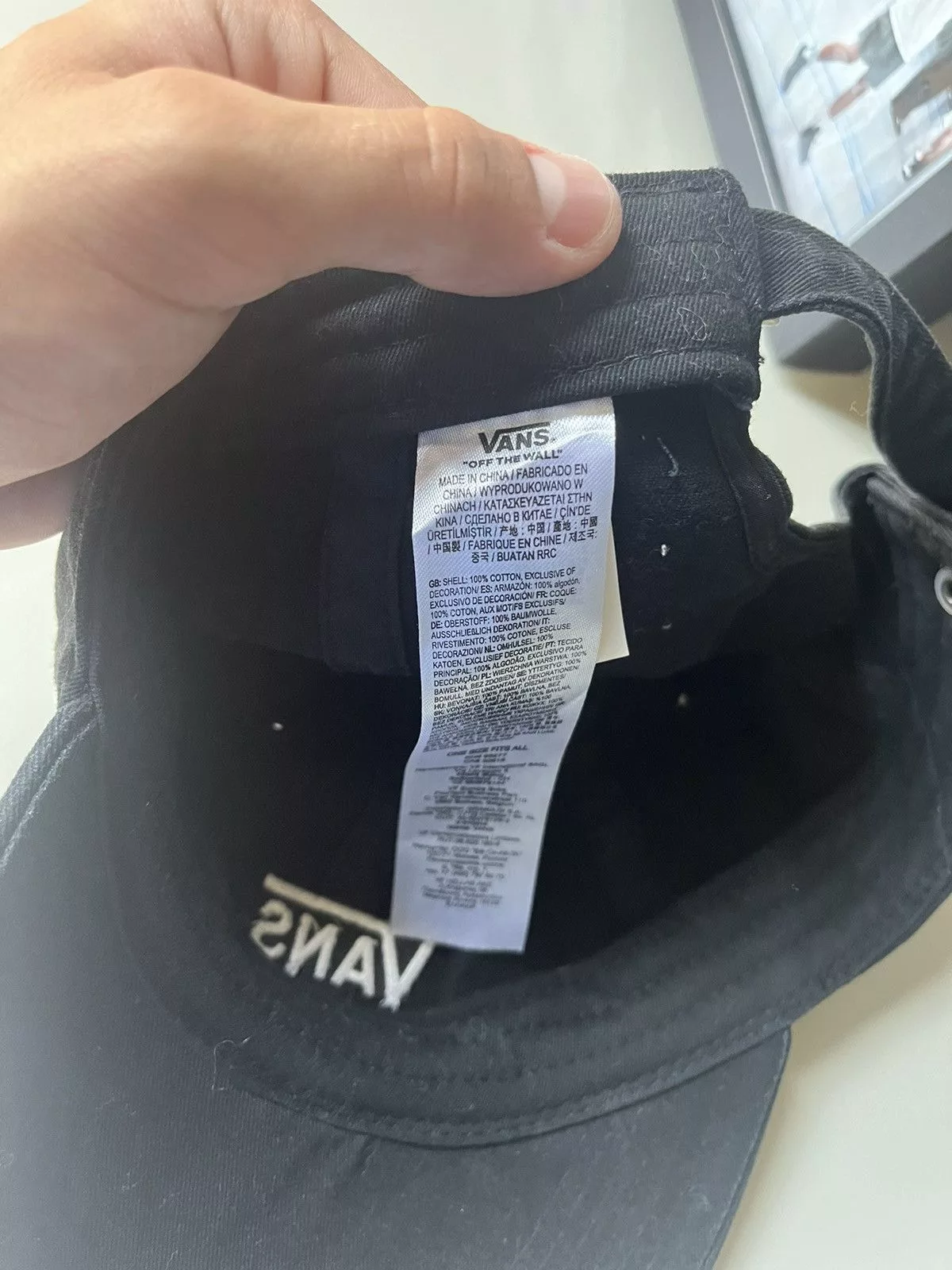 Vans Hats Black Vans hat