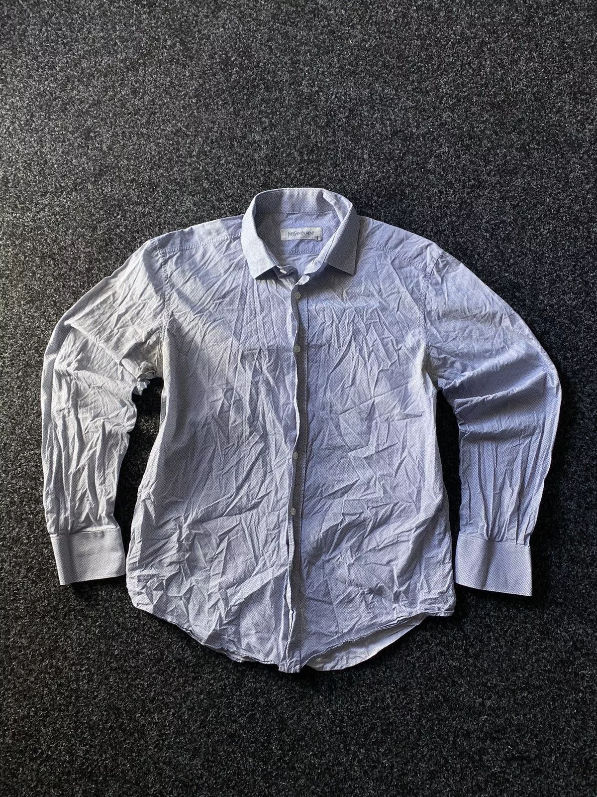 Yves Saint Laurent Shirts Button Ups Vintage 🚨Yves Saint Laurent Soft COTTON shirt YSL rare Blue