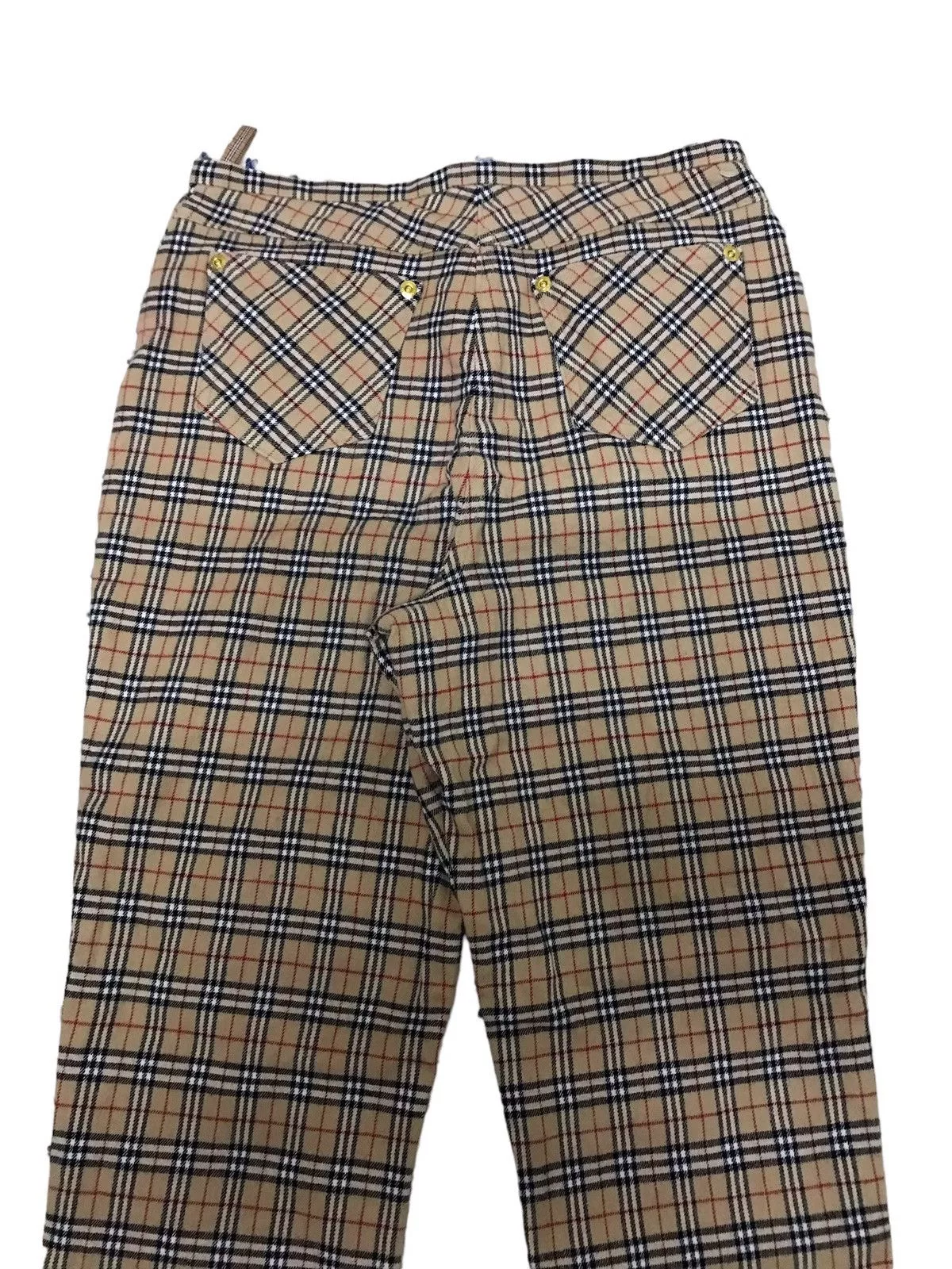Burberry Casual Pants Vintage Burberry Nova Check Flared Pants Multi