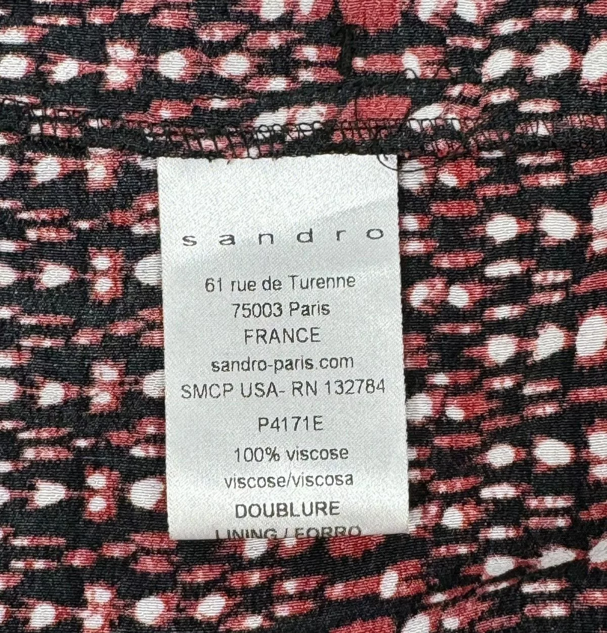 Sandro Pants Sandro Paris Viscose Trourers Ornament size 38 Multi