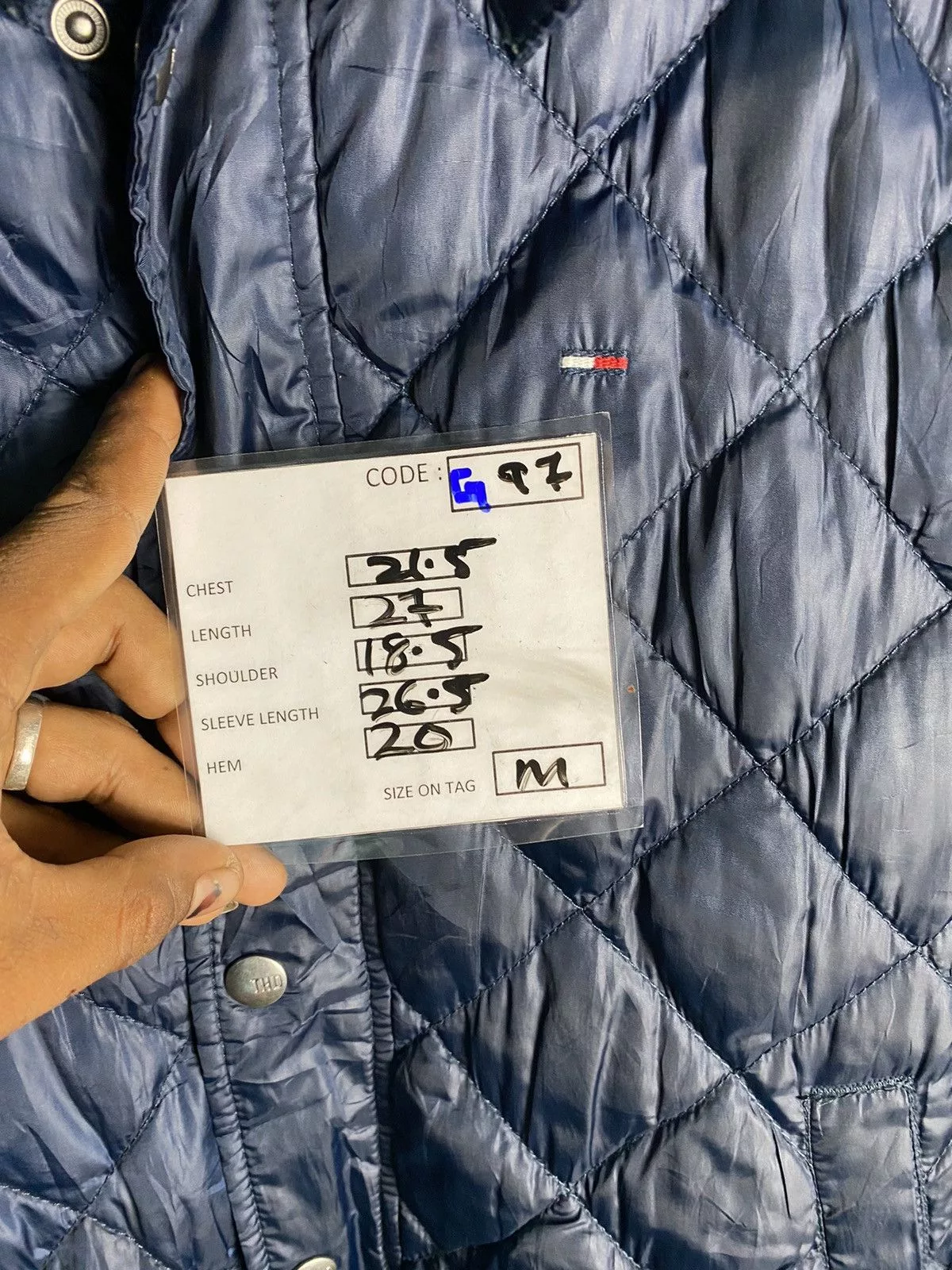 Tommy Hilfiger Light Jackets Tommy Hilfiger TOMMY HILFINGER QUILTED DOWN JACKET Blue Streetwear