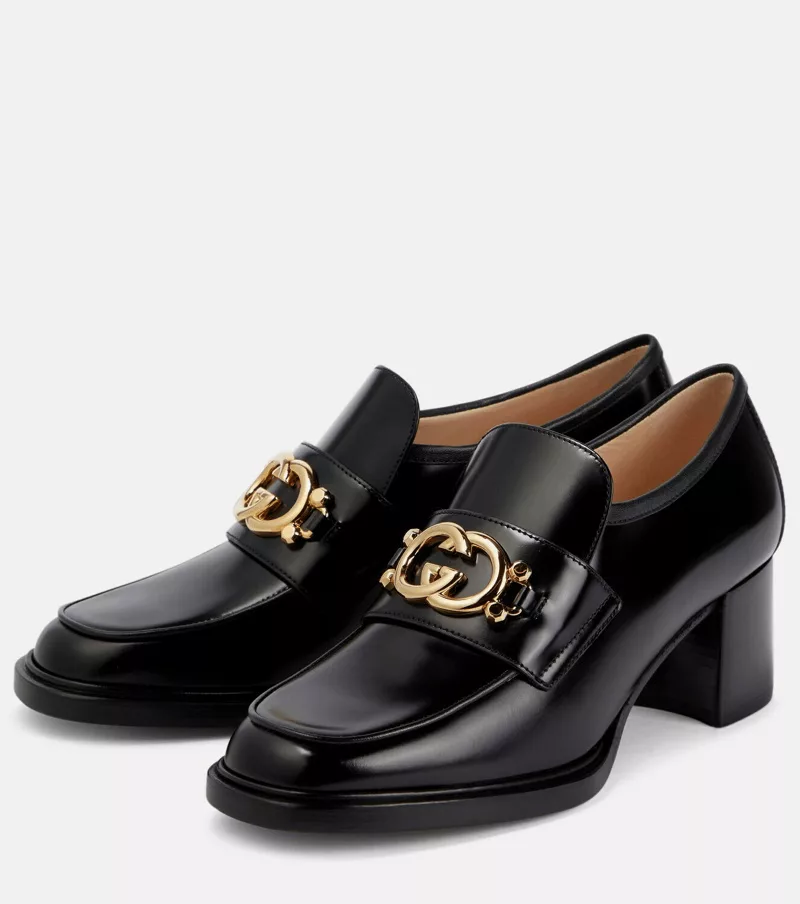 Gucci Miscellaneous Gucci Interlocking G Loafer Pumps size 35.5 Black