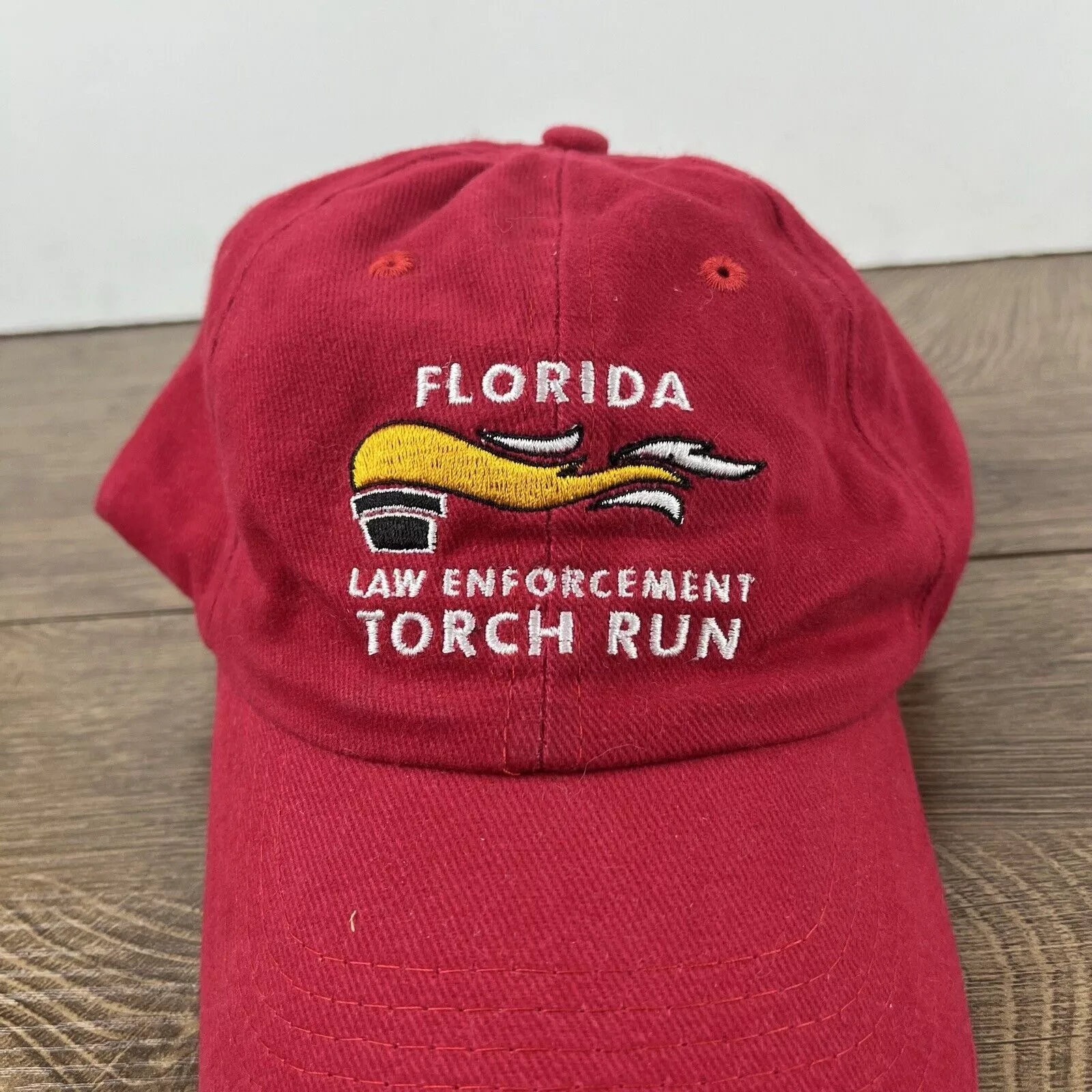 Other Hats Other Florida Law Enforcement Torch Run Hat Red Adjustable Hat Red
