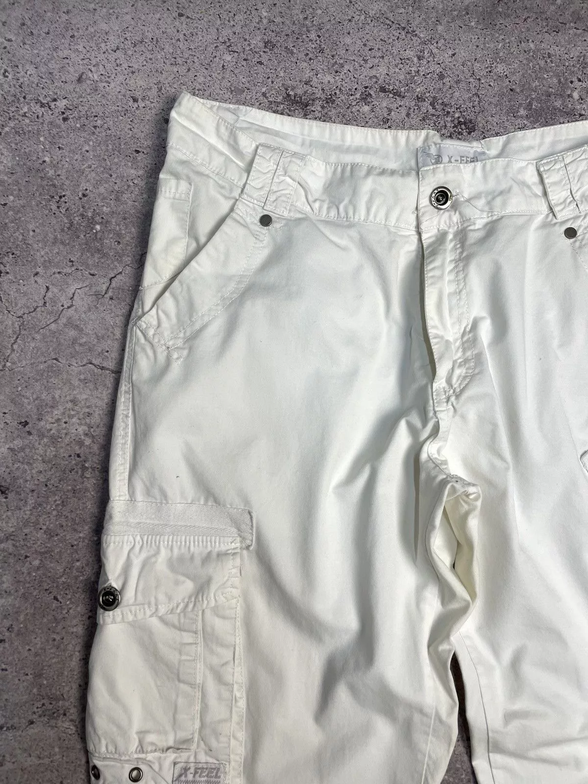 G-Star Casual Pants G-Star × Japanese Brand × Vintage Vintage Junya Watanabe Balenciaga Style Bondage Cargo Pants White