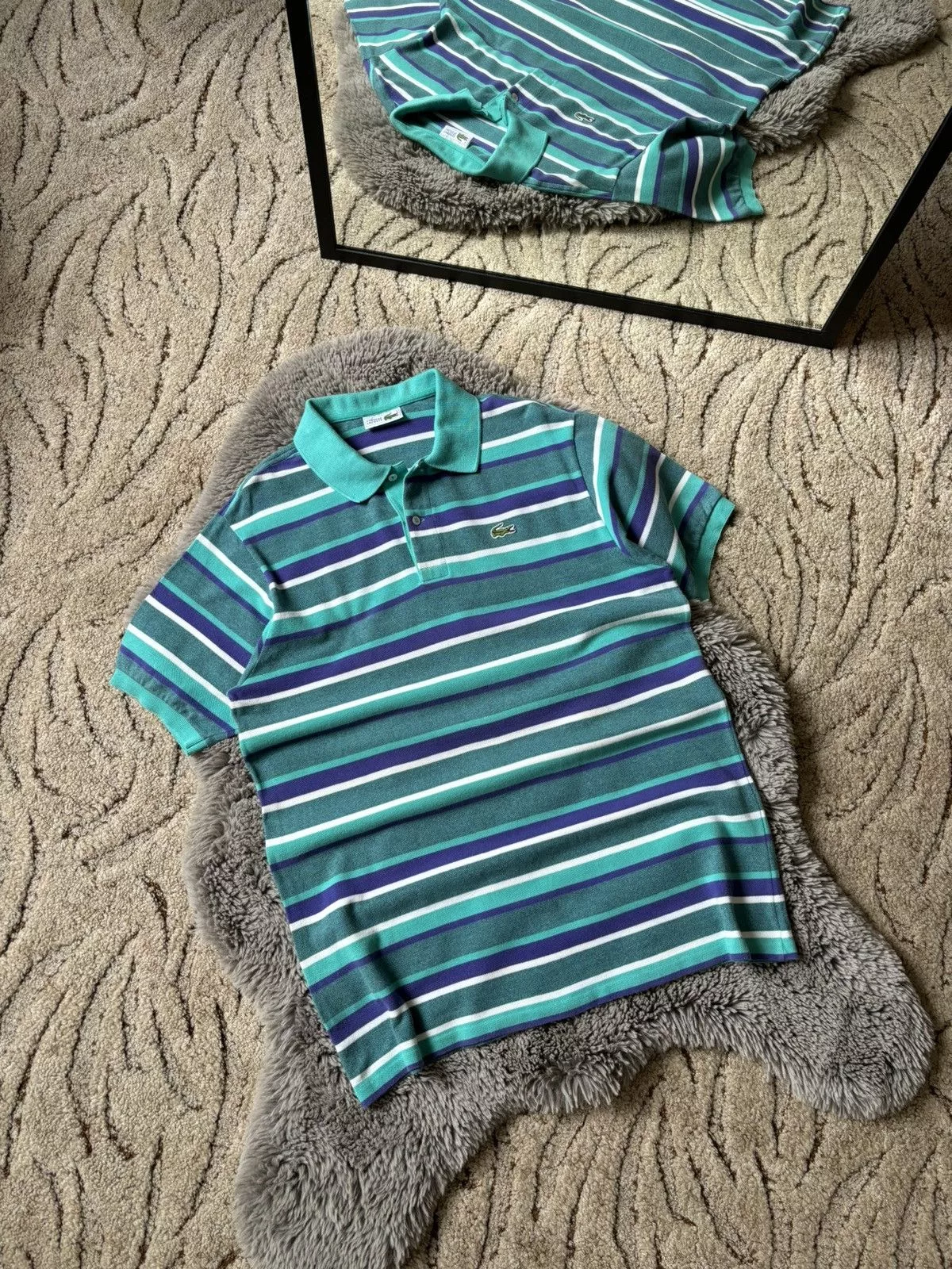 Lacoste Polos Lacoste × Vintage Lacoste Chemise polo vintage 90s multicolor polo