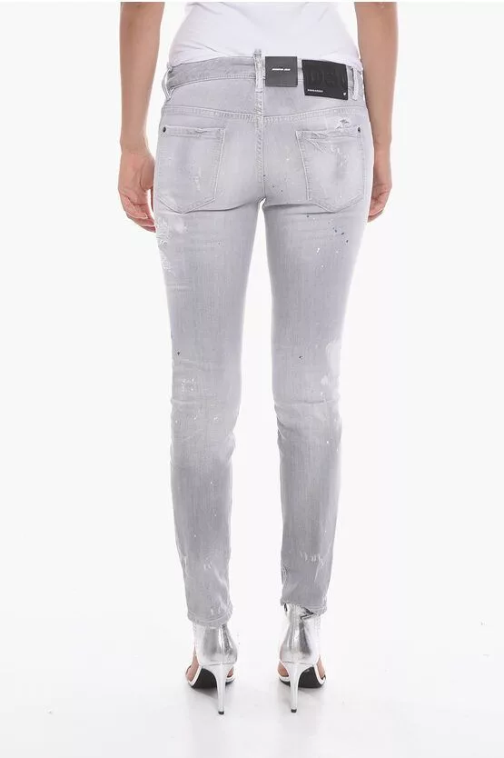 Dsquared2 Jeans Dsquared2 og1mm0624 Jennifer Fit Jeans in Grey Gray