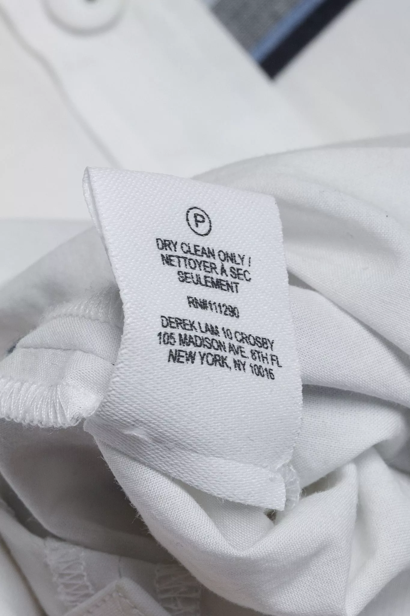 Derek Lam 10 Crosby Blouses Derek Lam 10 Crosby Derek Lam White Cotton Button Down w/ Blue Striped P Multi