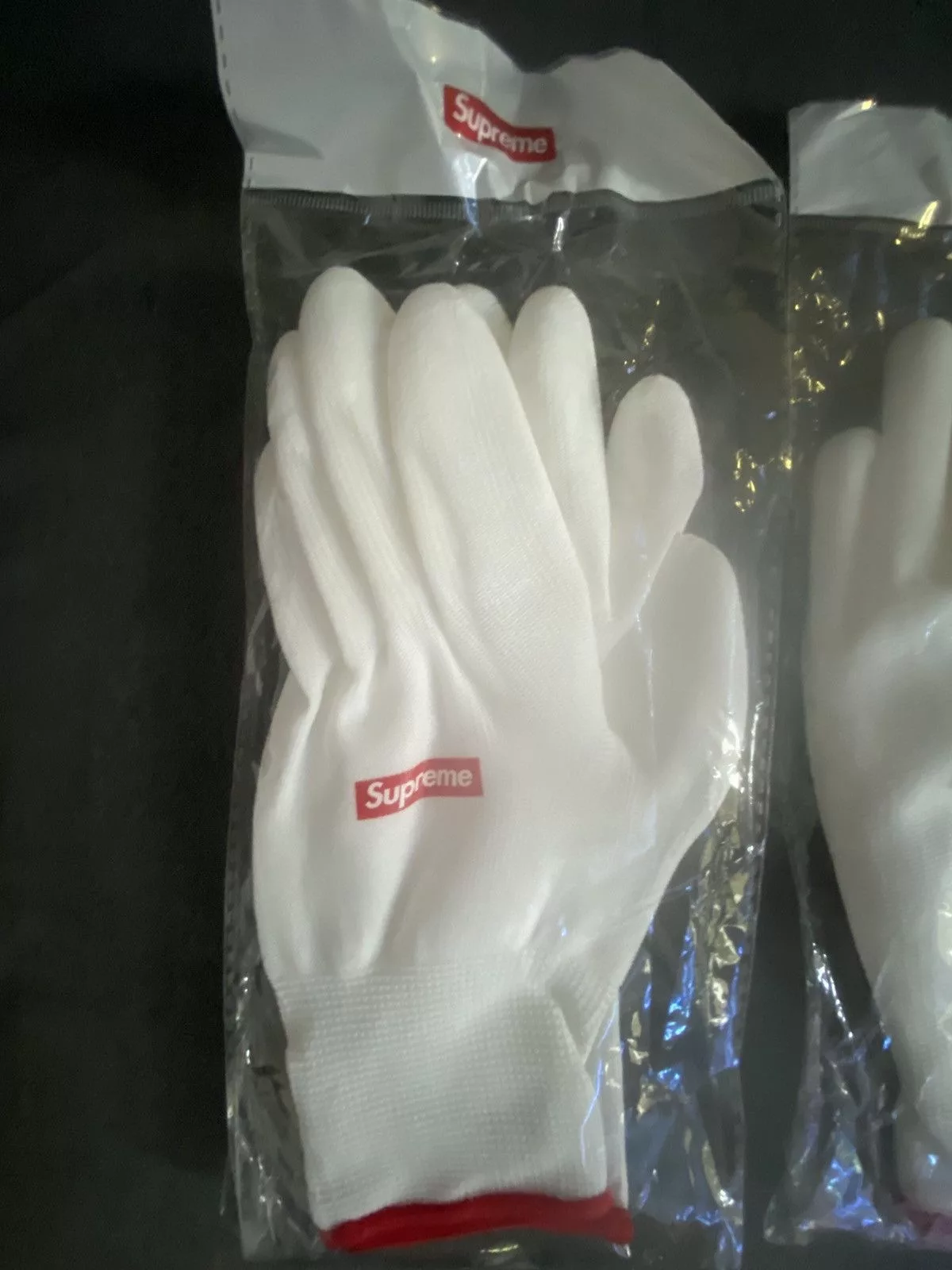Supreme Supreme Supreme work gloves White