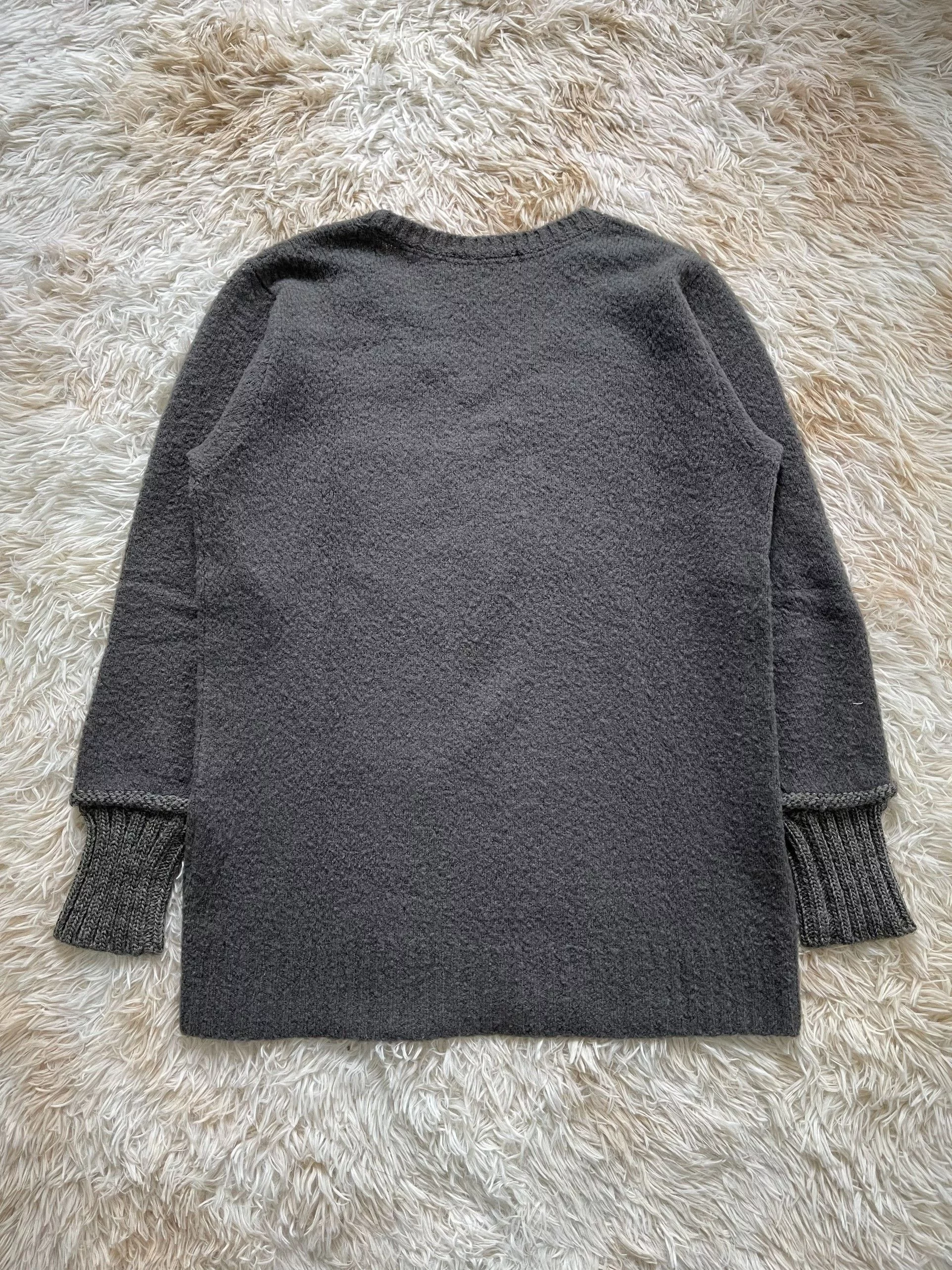 Undercover Sweaters Knitwear Undercover A/W2015 Ribbed Sleeve Sweater Gray