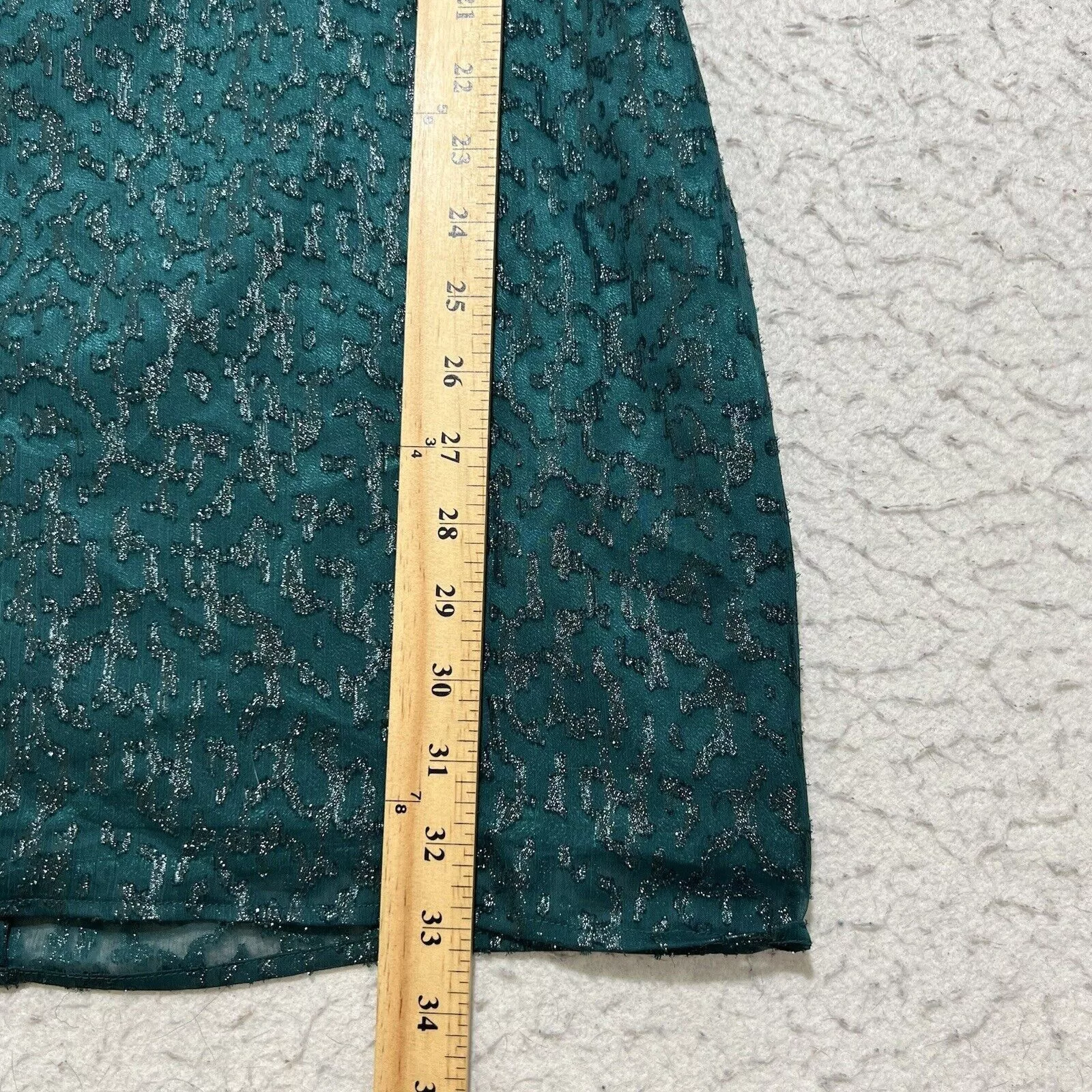 Laundry by Shelli Segal Mini Dresses Laundry by Shelli Segal Teal Green Sleeveless Metallic Dress