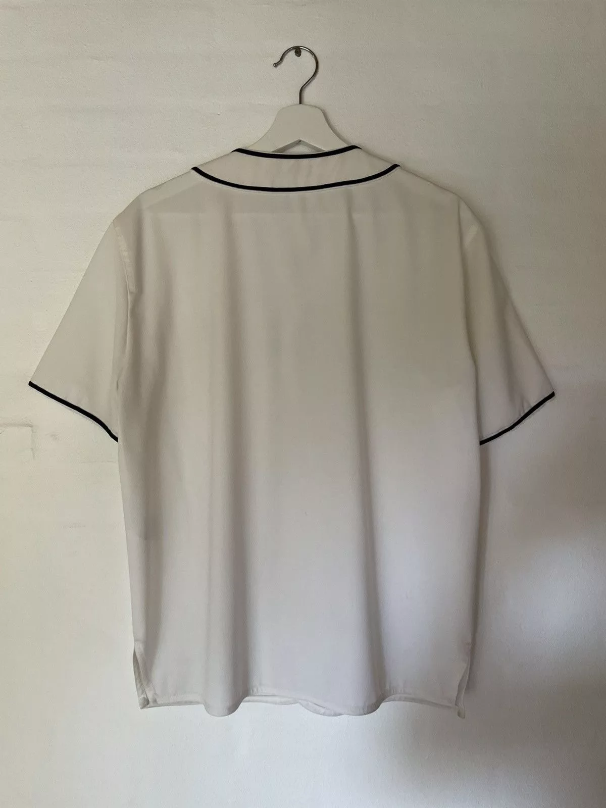 Sandro Shirts Button Ups Sandro Baseball Jersey White