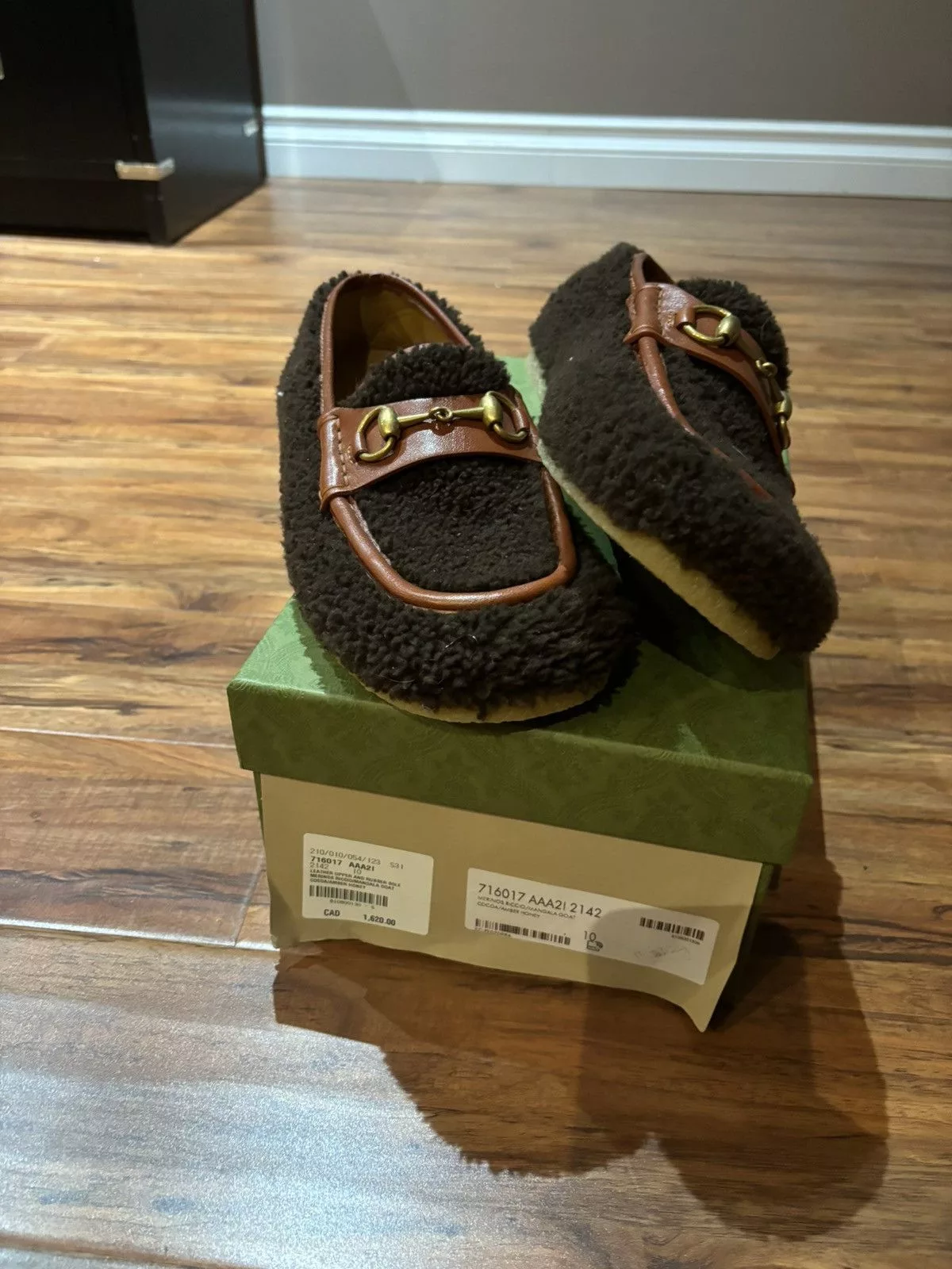 Gucci Slip Ons Gucci shearling slippers Brown