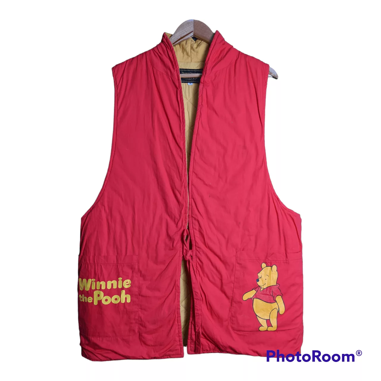 Disney Light Jackets Disney × Vintage DISNEY POOH VEST Red