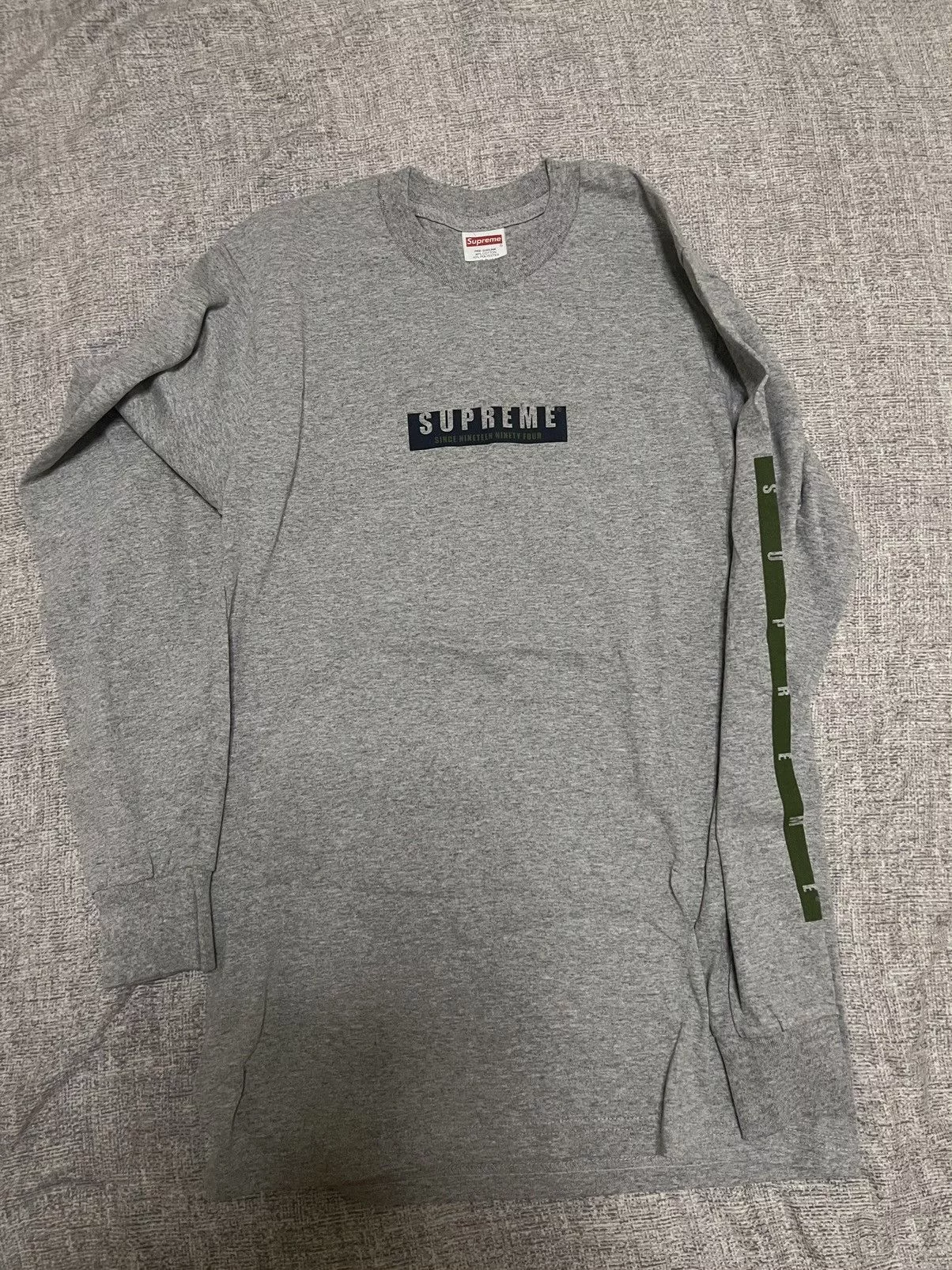 Supreme Long Sleeve T Shirts Supreme since 1994 Ls longsleeve tee grey small Gray