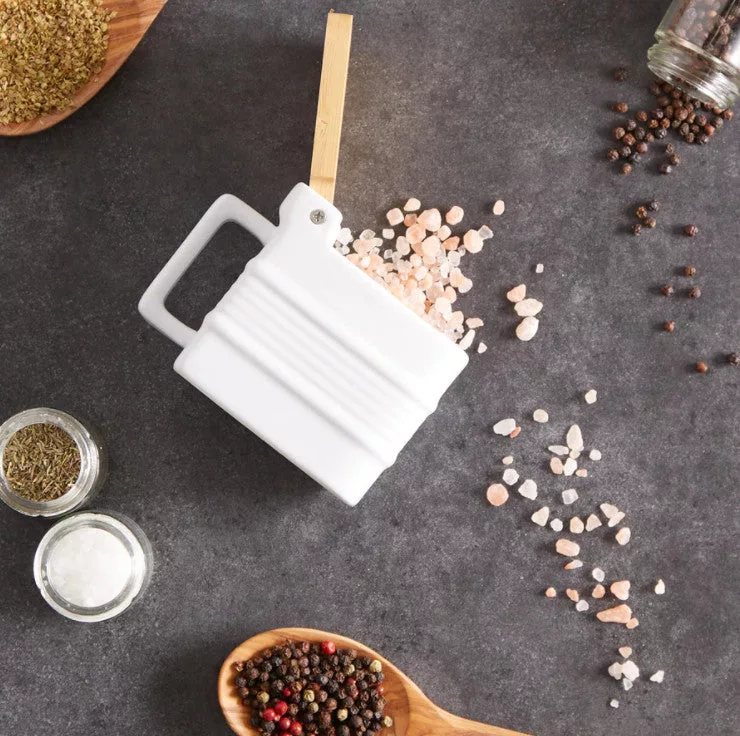 Stoneware Salt Box