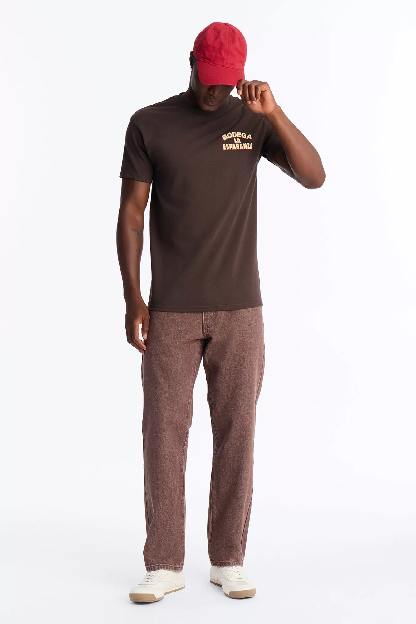 Bodega La Esperanza Short Sleeve Tee - Brown