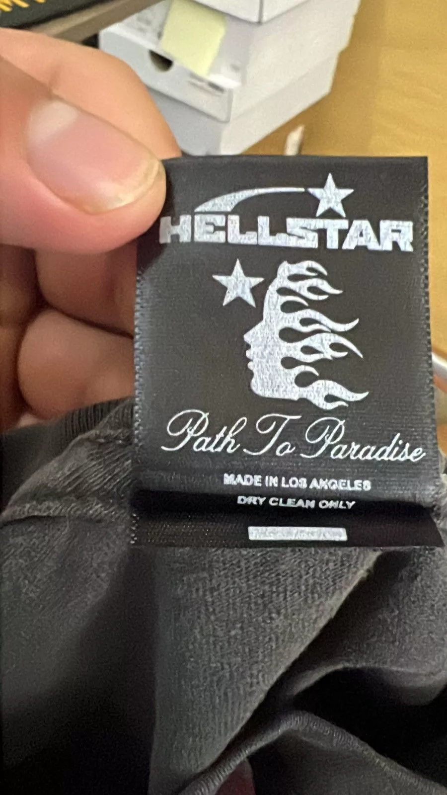 HELLSTAR Short Sleeve T Shirts Hellstar Jesus tee Gray