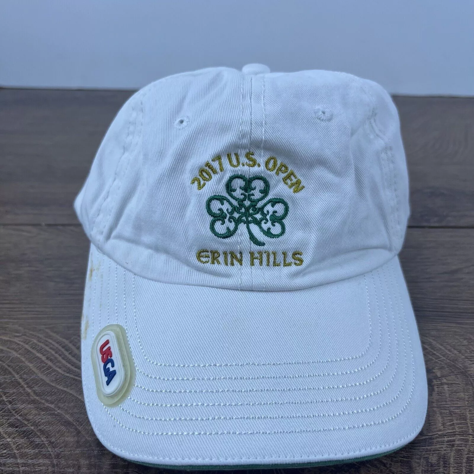 Other Hats Other Erin Hills Hat 2017 US Open Hat White Cap Hat Adjustable Hat