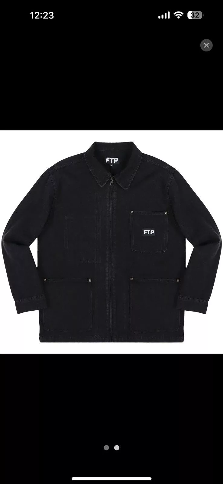 Fuck The Population Light Jackets Fuck The Population Ftp Chore jacket Black Streetwear