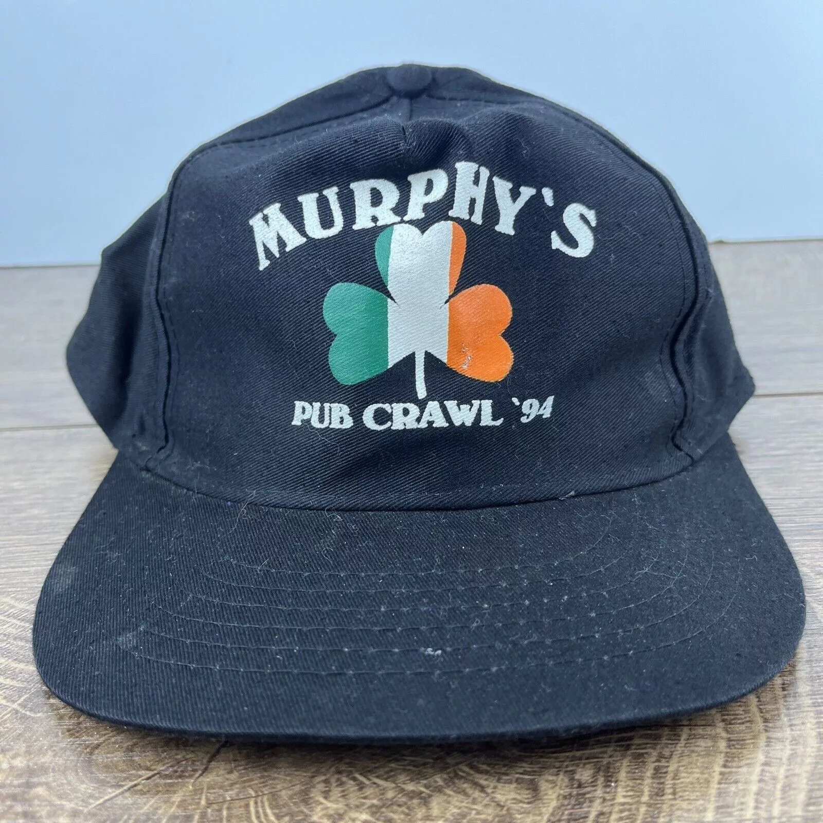 Other Hats Other Murphys Hat Murphys Pub Crawl 1994 Black Hat Snapback Adjust