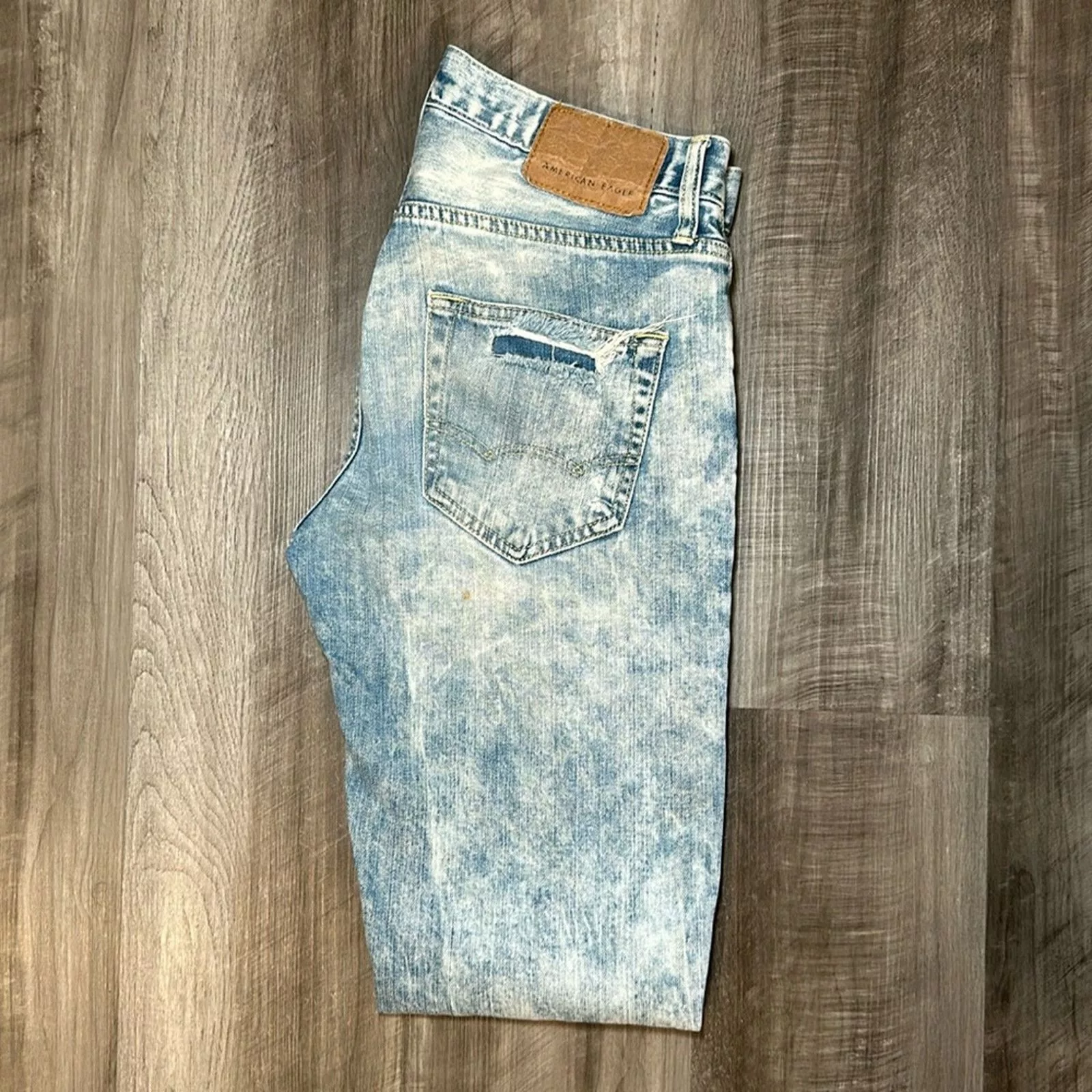 American Eagle Outfitters Denim American Eagle Outfitters American Eagle Flex Distressed Skinny Jeans - 29x32 Blue