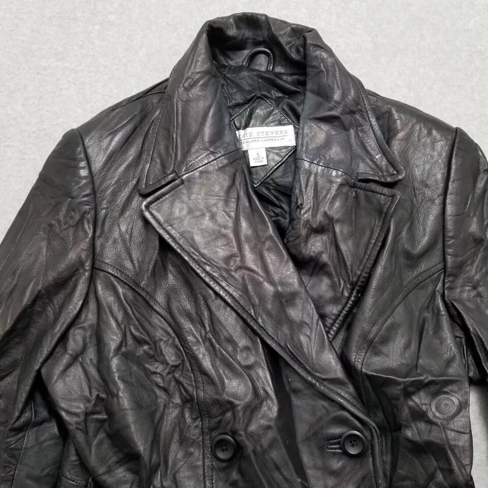 Other Leather Jackets Other Valerie Stevens Leather Jacket Womens Small Pockets Belt Black