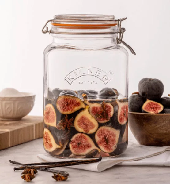 102 oz Clip Top Square Jar