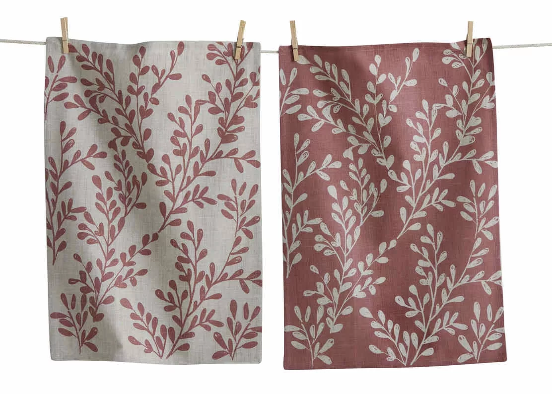 Canyon Print Leafy Vine Dt S/2 Purple