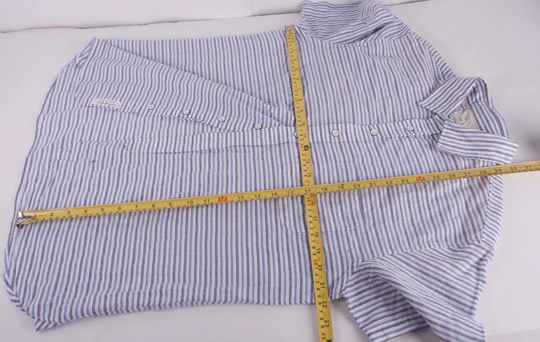 Rag & Bone Shirts Button Ups Rag & Bones Shirt Short Sleeve Stripe Size L Multi