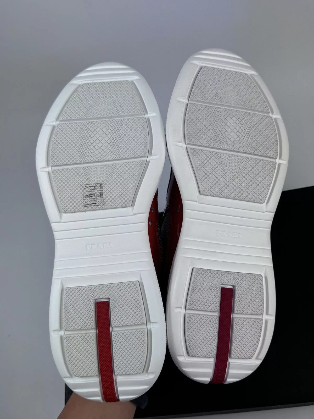Prada Low Top Sneakers Prada PATENT FINISH SNEAKERS Orange