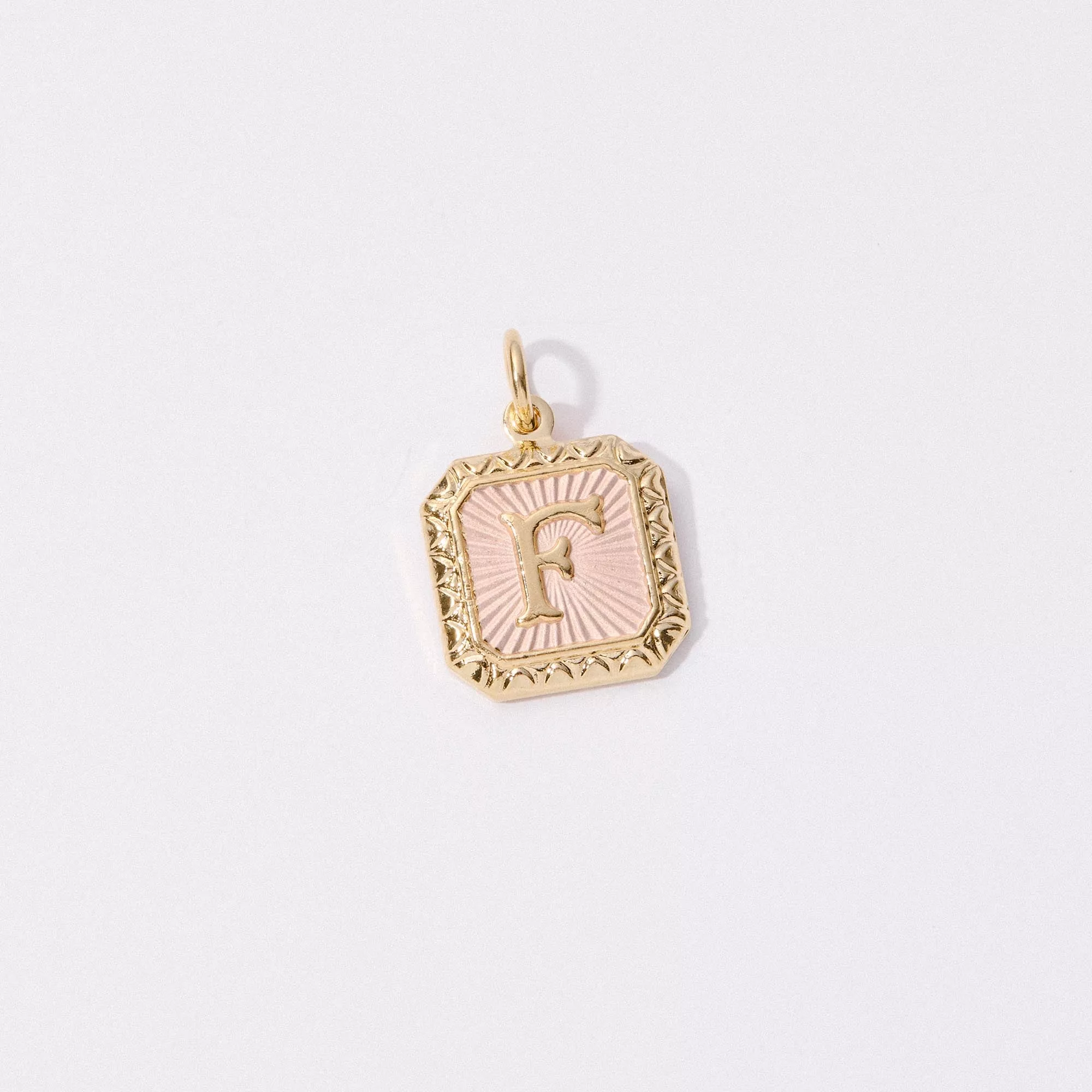 Two Tone Letter Charm