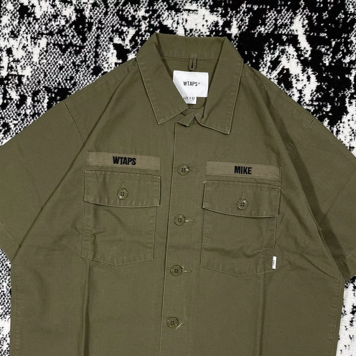 Wtaps Shirts Button Ups WTAPS BUDS SS SHIRT COTTON RIPSTOP 2019 Green